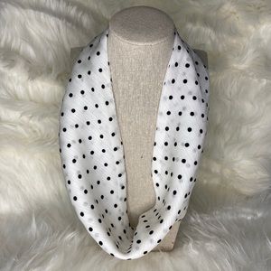 Polka dot scarf necklace